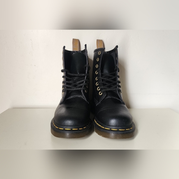 Dr. Martens Black Vegan Lace-Up Boots Womens Size 5 - Picture 4 of 5